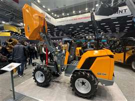 Photo of Tobroco Giant's new 1t site dumper, launched at Bauma. (Photo: IRN)